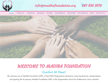 Tablet Screenshot of madibafoundation.org